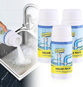 2026 Upgraded Sink and Drain Cleaner, Sink Drain Cleaning Powder, Multi-functional Pipe Unclogging Solution for Kitchen and Bathroom, Fast Acting Clog Remover for Home Users (3PCS)