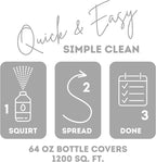 Quick Shine Multi Surface Floor Cleaner 64oz, 4Pk | Ready to Use-Streak Free- No Rinse | Use on Hardwood, Laminate, Luxury Vinyl Plank & Stone | Use in Spray Mops & Vac Mops | Safer Choice Cleaner
