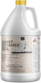Carpet Defoamer 5814 -Foam Suppressant for Deep Rug Cleaner Machine & Floor Covering Shampooer for a Heavy-Duty Carpet Cleaner Solution, Neutral Non-Corrosive Silicone Emulsion 1 Gallon