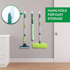 Pine-Sol Microfiber Mop Self Wringing – Easy Squeeze Twist Design for Wet Mopping | Household Cleaning Tool for Tile, Linoleum, Laminate Floors | Extendable Metal Handle