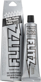 Flitz 1.76oz Metal Polish Paste + 16" x 16" Microfiber Cloth