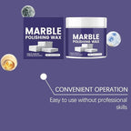Marble Polishing Wax, Gentle Stone Polish Wax, Ceramic Tile Cleaner for Kitchen, Bathroom and Floors, Durable Shine, Smooth Finish, Marble Care and Protection, Easy to Apply (4Pcs)