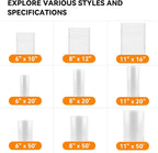 [2024 New] 8" x 50' 3 Rolls, Vacuum Sealer Rolls Bags for Food, Great for Food Storage, Sous Vide and Meal Prep, Wevac Lite