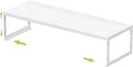 Jojocross Adjustable Stackable Metal Storage Shelf Organizer - Expandable Wire Rack with Perforations for Kitchen, Pantry, Bathroom, Cabinet & Office-Compact, Durable & Sturdy (1PACK/Large/White)