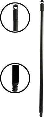 Janico 4051 Bristles Lobby Angle Broom, Flagged Bristles, Metal Handle,Black
