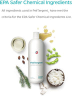 Pet Parents® PetTergent®, Enzymatic Pet Laundry Detergent, 32 oz 32 Loads Pet Stain Remover & Pet Odor Eliminator, Laundry Detergent for Pets (Unscented, 32 oz)