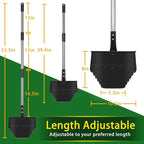 Garden 53.5Inch Edger Lawn Tool, Manual Long-Handled Edging Shovel, Snow Shovels,Lawn Edging Tool for Yard, Garden Beds,Landscaping, Sidewalk