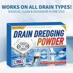 Upgrade Sink and Drain Cleaner, 6 Pack Pipe Dredge Cleaner Powders Fast Foaming Powerful Drain Cleaning for Kitchen Toilet Sink Quick Cleaning Tool