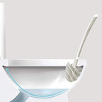 Better Living Products 17253 LOOEEZ Hygienic Toilet Squeegee/Brush, White with Grey