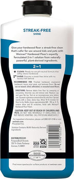 Weiman Hardwood Floor Cleaner Gallon and Refillable Squeeze Bottle - Finished Wood Surfaces