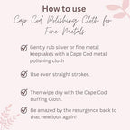 (Qty 2) of Cape Cod Polishing Metal Tin Bundle for Fine Metals | Each Tin Contains (12) 4X6 Polishing Cloths | (1) 12x12 Buffing Cloth | (1) Pair of Nitrile Gloves