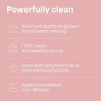 ATTITUDE Baby Laundry Detergent, EWG Verified, Plant and Mineral-Based Formula, HE Compatible, Vegan Household Products, Unscented, 80 Loads, 67.6 Fl Oz (Pack of 6)