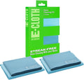 E-Cloth Microfiber Window Cleaning Cloth Kit - Glass Cleaning Cloth for Windows, Mirrors, Cars, Lenses, Eyeglasses, & More, Streak Free Clean, Machine Washable Reusable Towel - Alaskan Blue (2 Kits)