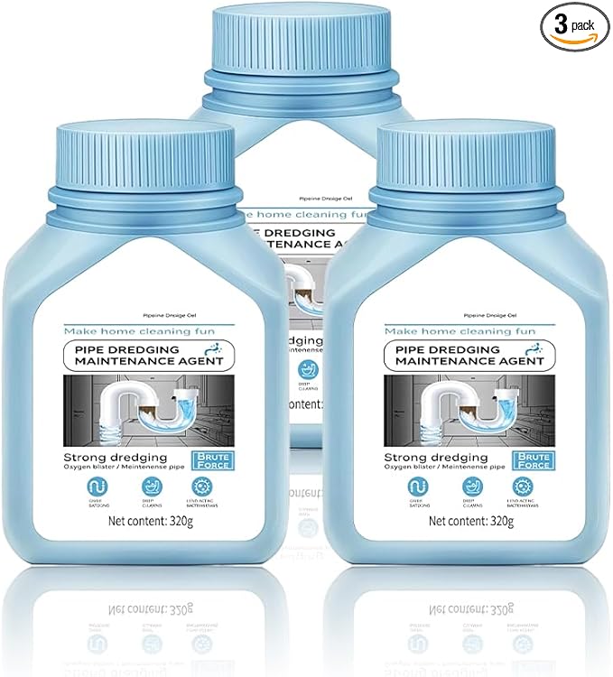 Drain Clog Remover Powerful Unclogging Sink Hair Cleaner for Kitchen, Shower Pipes and Drains (White 3PCS)