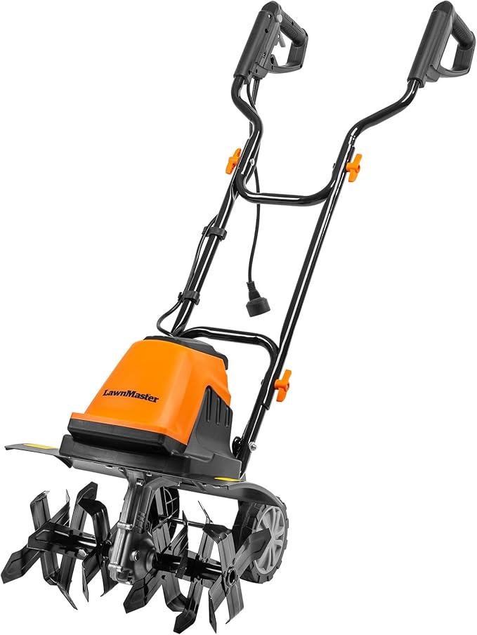 LawnMaster TE1216M Electric Tiller 12-Amp, 16-Inch