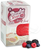 Peachy Clean Silicone Dish Sponge Scrubbers, Fresh Berry Scent, Non-Scratch, Odor-Resistant, Durable Dish Sponges for Kitchen 3pk