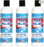 SNOWTREE - Rez Relief Glass Cleaner Solution for Glass, Ceramic, Metal & Silicone - 3 Pack 12 Fluid Oz Bottle - Refreshing Citrus Scent Glass Cleaner Liquid - Removes Stains & Smells
