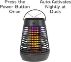 PIC Portable Solar Insect Killer Torch (FLPT), Bug Zapper and Flame Accent Light, Kills Bugs on Contact - Twin Pack