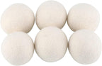 6Pcs 6cm Wool Balls Water Absorption Eliminates Static Laundry Replacement with Softener Balls Made from Materials for Clothes Drying Wool Fabric Softener Saves Money
