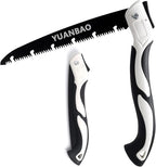 10 Inch Folding Saw, Pruning Hand Saw for Wood Cutting, Garden Pruner with SK5 Curved Blade, Triple- Cut Razor Teeth, Foldable Handsaw for Tree Trimming, Camping, Gardening and Carpentry