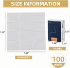 100-Packs Travel Size Facial Tissues, 4-Ply Mini Pocket Tissues, Soft and Unscented