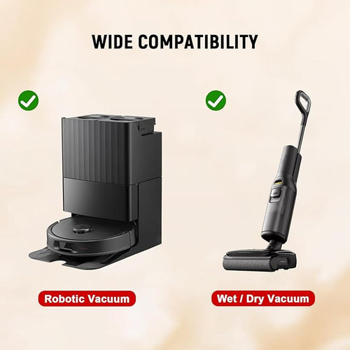 2 Bottle Floor Cleaning Solution Compatible with Roborock (Q5/Q7/Q8/Q10/S7/S8/Saros 10R/F25/Qrevo Series), Floor Cleaner Refill for All Robot Vacuums & Cordless Wet Dry Vacuum with Mopping