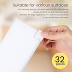 40PCS Melamine Sponge Magic Eraser Sponge in Bulk Small Cleaner Pads Melamine Pads for Dishes Cleaning Eraser for Kitchen, Bathroom, Toilet - 16x8x2cm (32 Small Pieces of Each Pack)