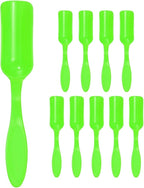 10-Pack Mini Gardening Shovel Spoons, Plastic Garden Soil Scoops for Cultivation Digging Transplanting/Flower Planting/Plant Succulent, Colorful Small Gardening Tools [Green]