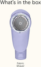 Conair Fabric Shaver and Lint Remover, Battery Operated Portable Fabric Shaver, Lavender