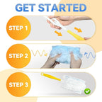 30 Pack Dusters Refills Compatible with Swiffer Duster Handle Models, 180° One Sided Duster Refills for Short and Extendable Handles, with 1 Pack Handle