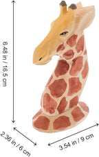 Giraffe Shaped Eyeglasses Holder Wooden Glasses Stand Decorative Eyewear Organizer Tabletop Rack for Home Office Display