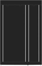 Portable Closet Wardrobe,67'' Closet Storage Organizer Rack with Shelves and Cover for Hanging Clothes, Non-Woven Fabric, Quick and Easy to Assembly (Black)