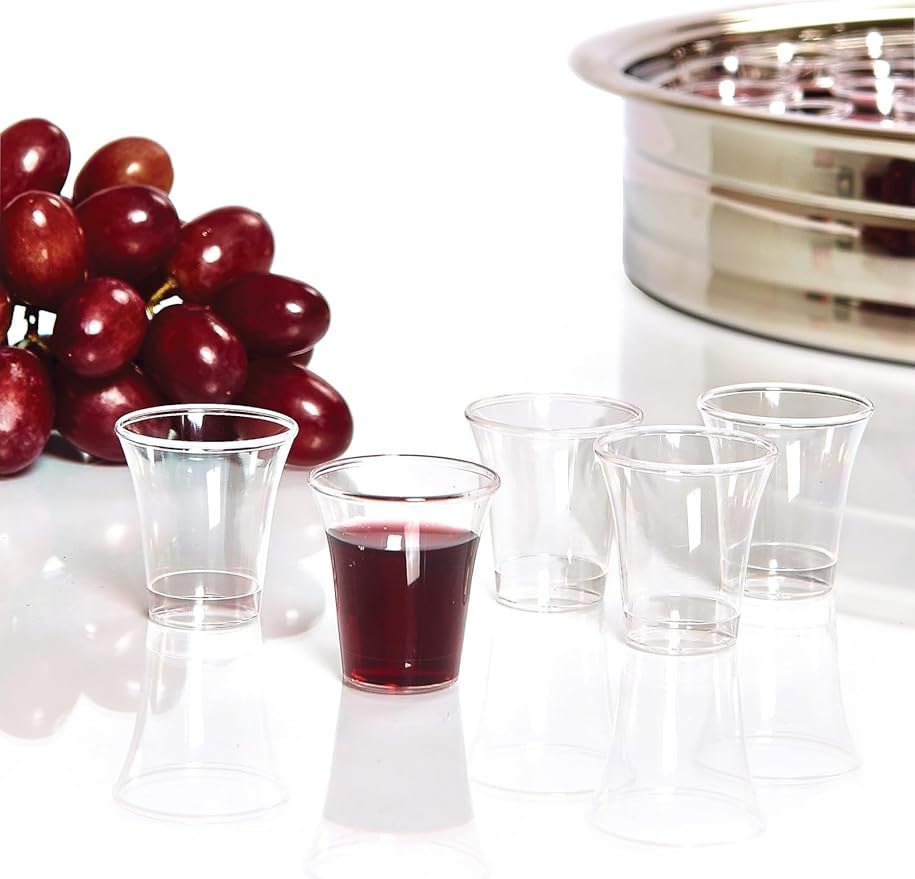 BROADMAN CHURCH SUPPLIES Plastic, Disposable, Recyclable Communion Cups, 2000 Count
