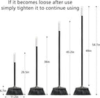 Outdoor Indoor Broom for Floor Cleaning - 54 inch Outside Indoor Broom, Medium-Hardness Bristles Brooms for Sweep Outdoor, Angle Brooms for Floors Applied to Yards, Garages, Patios, and Walkways, etc