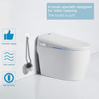 2Pcs Curved Toilet Bowl Brush Without Holder for Bathroom Deep Cleaning, Toilet Brush Durable Under The Rim Household Cleaning Brushes