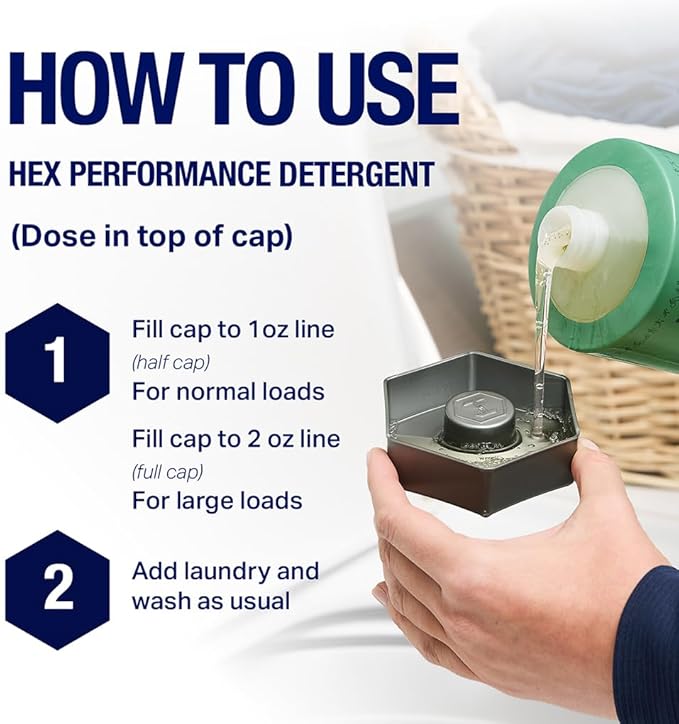 HEX Performance Laundry Detergent, Citrus, 100 Loads (Pack of 2) - Designed for Activewear, Eco-Friendly, Concentrated Formula