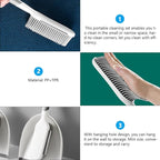 Beaupretty 2-pcs Mini Broom and Dustpan Set, White Grey Handheld Cleaning Brush Tools for Home Dust Removal, Bed and Desk Accessory for Indoor Sweeping