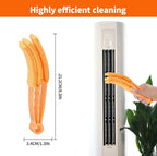 6 Finger Blind Cleaner Duster Tool, LZJPECES Window Blinds Cleaner with 6 Reusable Microfiber Covers for Venetian, Wood, Vinyl Blinds, AC Vents, Window Sills & Tracks