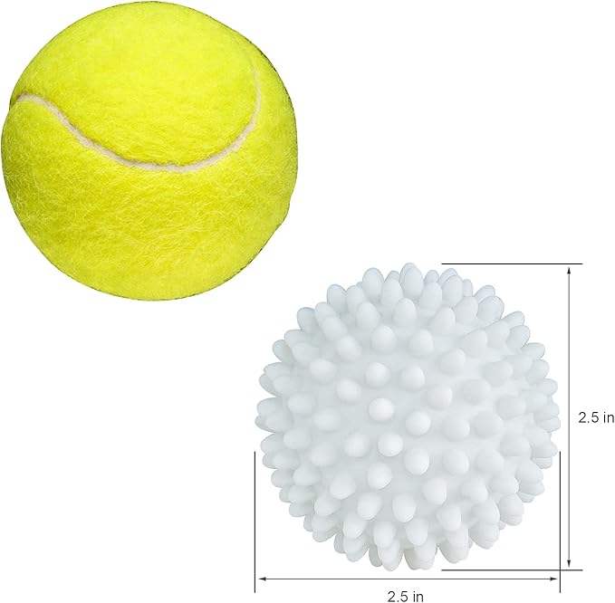 Dryer Balls 4 Pack - Non-Toxic Reusable Dryer Balls (White)