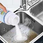 Saker Wild Sink and Drain Cleaner Powder | Rapid-Foam Fast-Acting Pipe Declogger for Kitchen, Bathroom, Toilet, Shower Drain Maintenance (2 PCS (3.88oz*2))