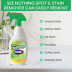 ZORBX See Nothing Spot & Stain Remover Spray (24 oz.) - All Purpose Cleaner for Shoes, Clothes, Furniture & Pet bedding - Fast-Acting Scrub-Free Odor & Enzyme Stain Remover for Ink, Blood & Urine
