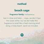 Method Fabric Softener; Beach Sage; 53.5 Ounces; 45 Loads; 2 pack; Packaging May Vary