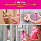 The Pink Stuff Stardrops Miracle Window and Glass Cleaner with Rose Vinegar Spray 750ml 20759