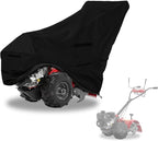Okcool Gas Rototiller Cover, Universal Waterproof Heavy Duty 600D Rear Tine Tiller Cover with Air Vent (Black)