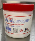 Nu-Foam Glass Washing Powder - Detergent for Bar Glassware – Original Streak-Free Solution - Hand Washing Bar, Tavern, Brewery Supplies - Concentrated 1 Lb Jar
