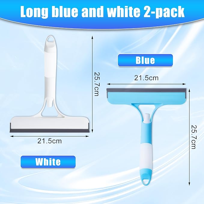 3 in 1 Window Cleaning Scraper,New 3 in 1 Window Cleaner,Squeegee and Scrubber with Spray, for Windows, Walls,Car Windshields, Bathrooms, Kitchens, All-Purpose Window Cleaner Tool (White)