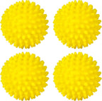 Dryer Balls 4 Pack - Non-Toxic Reusable Dryer Balls (Yellow)