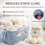 Wool Dryer Balls 6 Pack XL 7cm, 100% New Zealand Wool, Reusable 1000+ Loads, Natural Fabric Softener Alternative, Helps Reduce Drying Time, Static and Wrinkles, Baby Safe