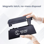 OWLTRA OW-1 Indoor Electric Rat Trap 2PCS, Instant Kill Rodent Zapper with Pet Safe Trigger, Black