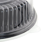 5Pcs12 Inch Cake Containers with Lid -Plastic Disposable Clear Cake Container Dome and Black Base Carry & Display Storage Box (5)